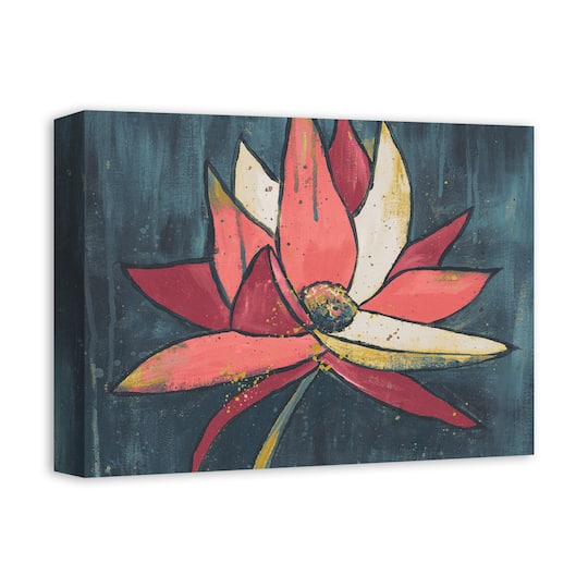 Pink Lotus 16" x 12" Canvas Wall Art